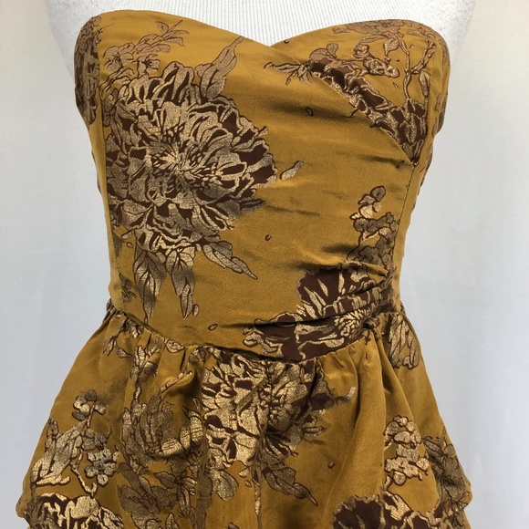 Moulinette Soeurs Strapless Dress Tiered Size 4 Si - Picture 2 of 8